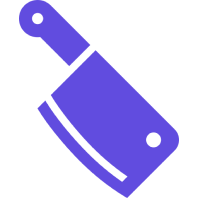 Butchers knife icon