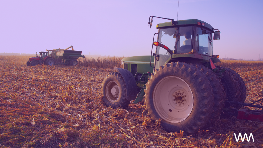 tractor on field