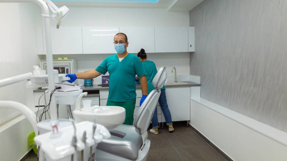 Inside a dental practice