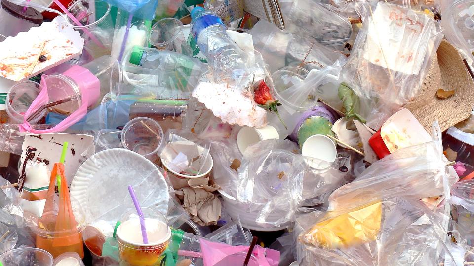 contaminated plastic waste