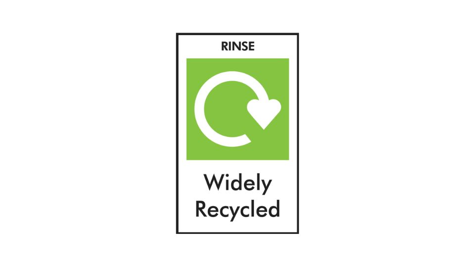 Rinse and recycle symbol