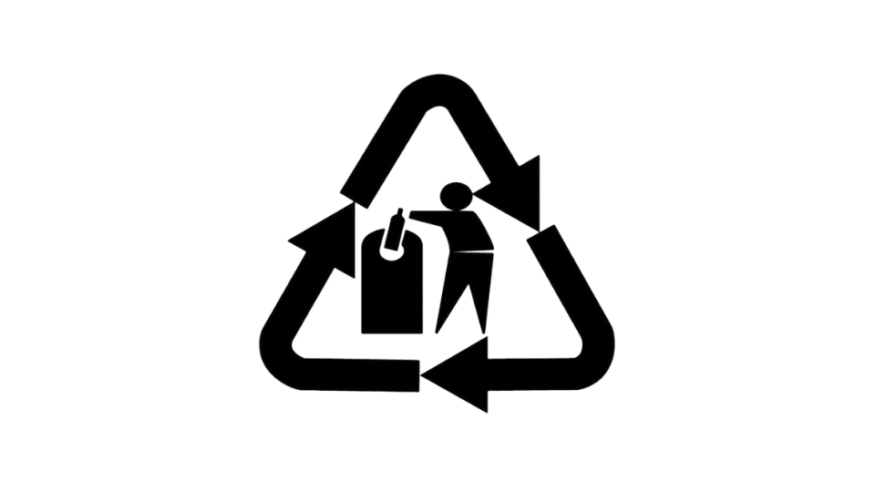 Glass recycling logo