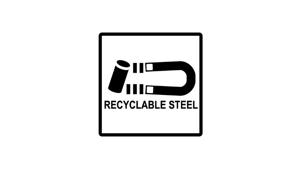Steel recycling logo