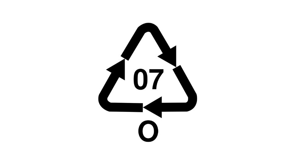 Code 7 Other plastic recycling symbol