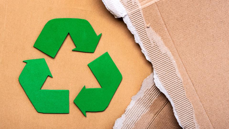 Cardboard recycling symbol