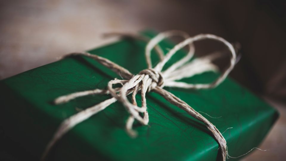 Green christmas gift