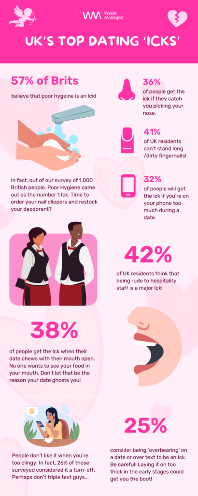 UK top dating Icks infographic