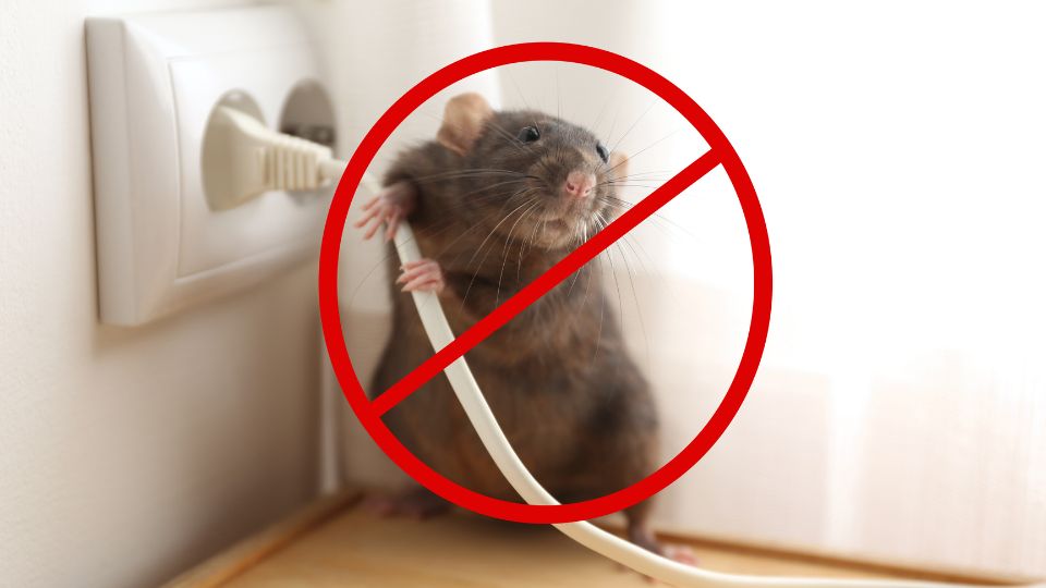 Rat next to plug