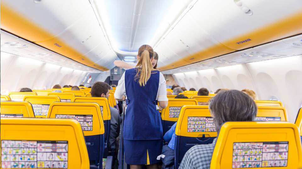 passengers on an airplane