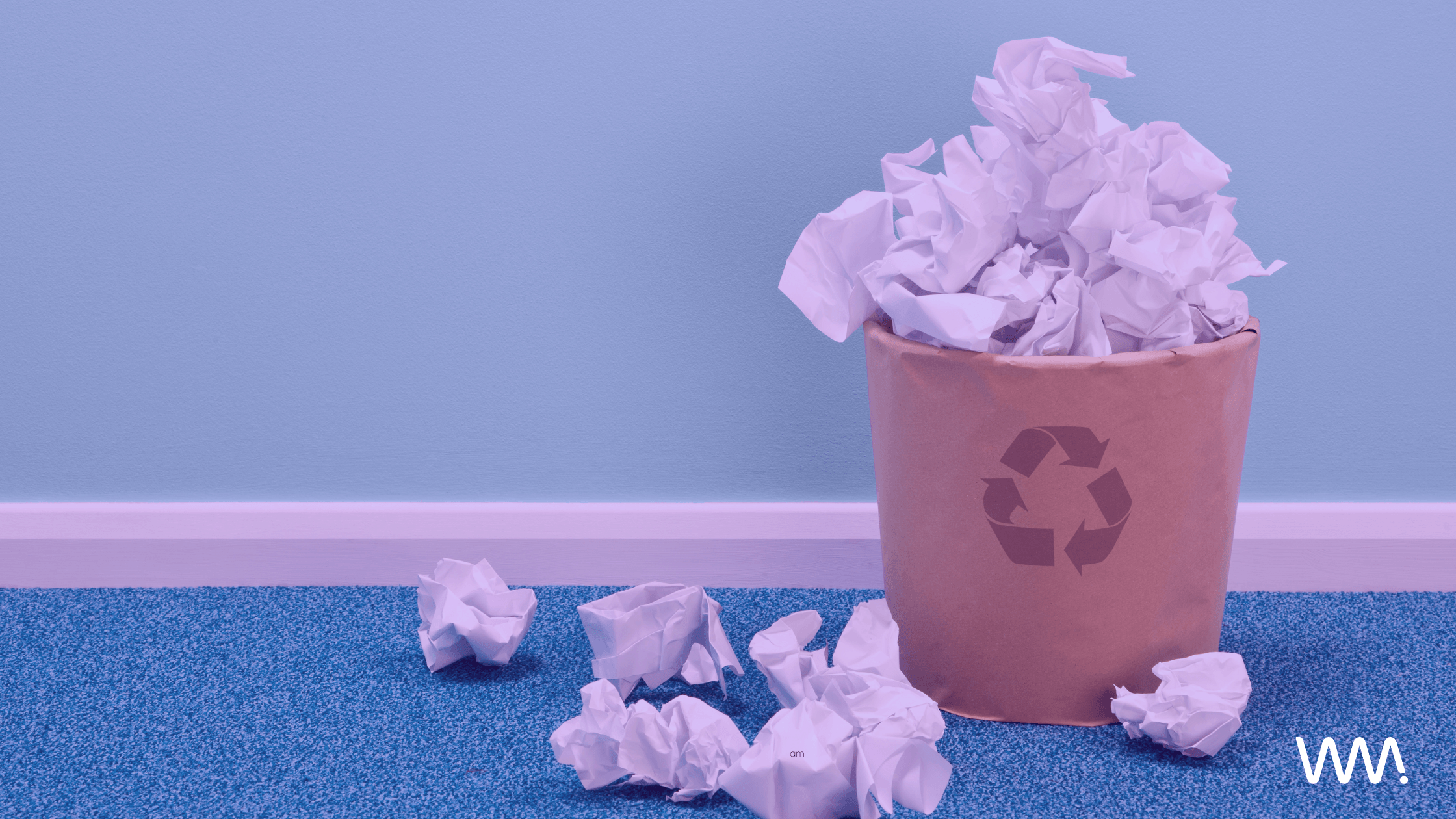 office paper waste bin